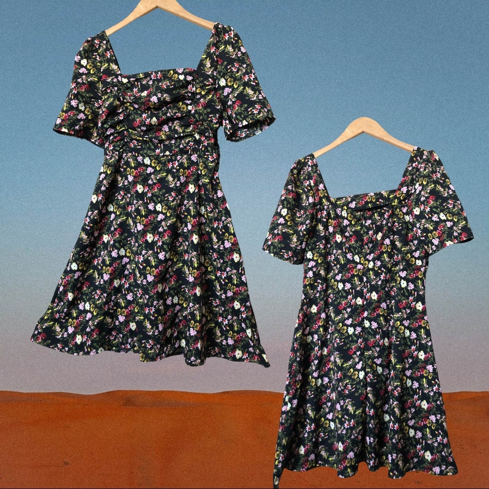 Skater Floral Dress